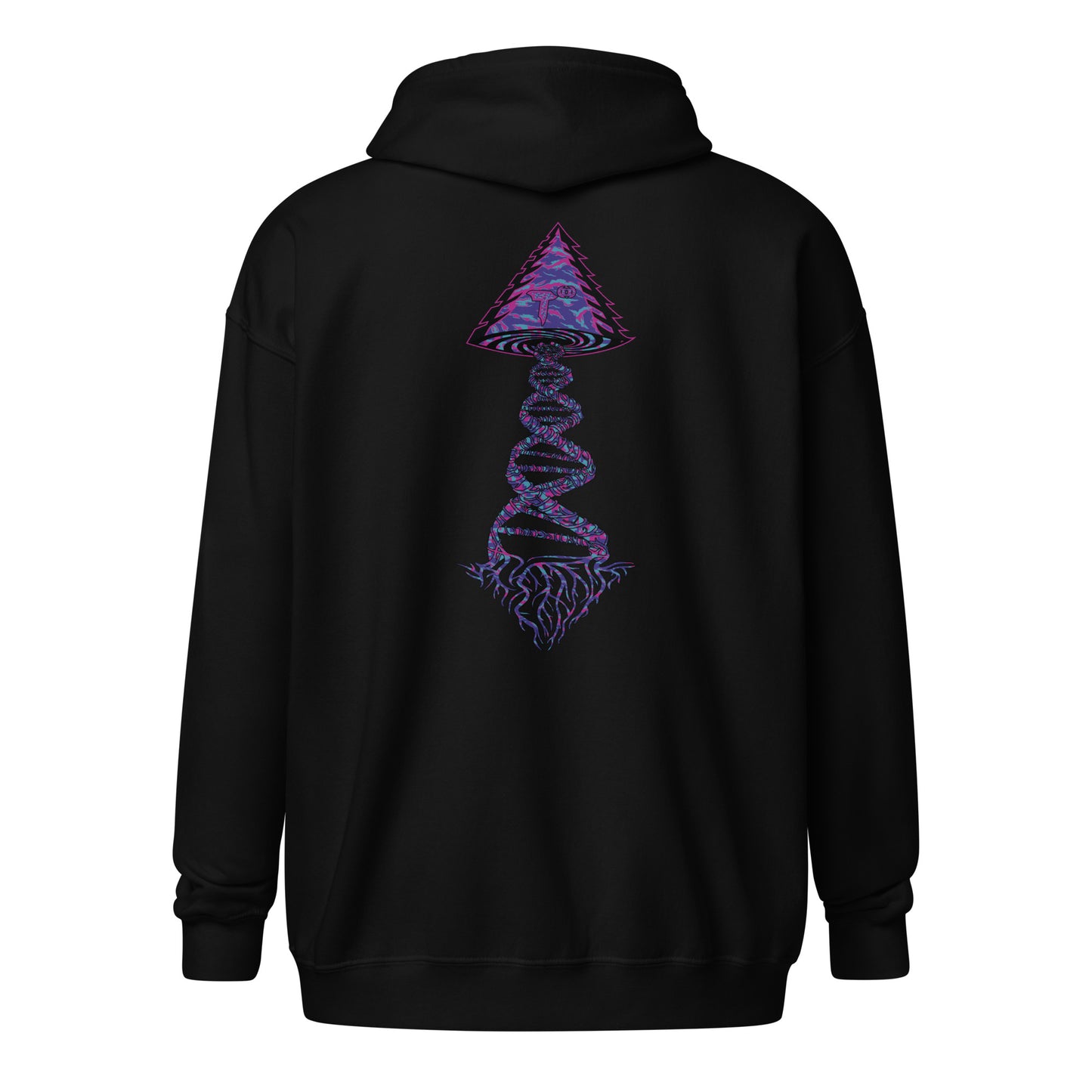 Unisex heavy blend zip hoodie " DNA Tree Vortex" Magic Edition