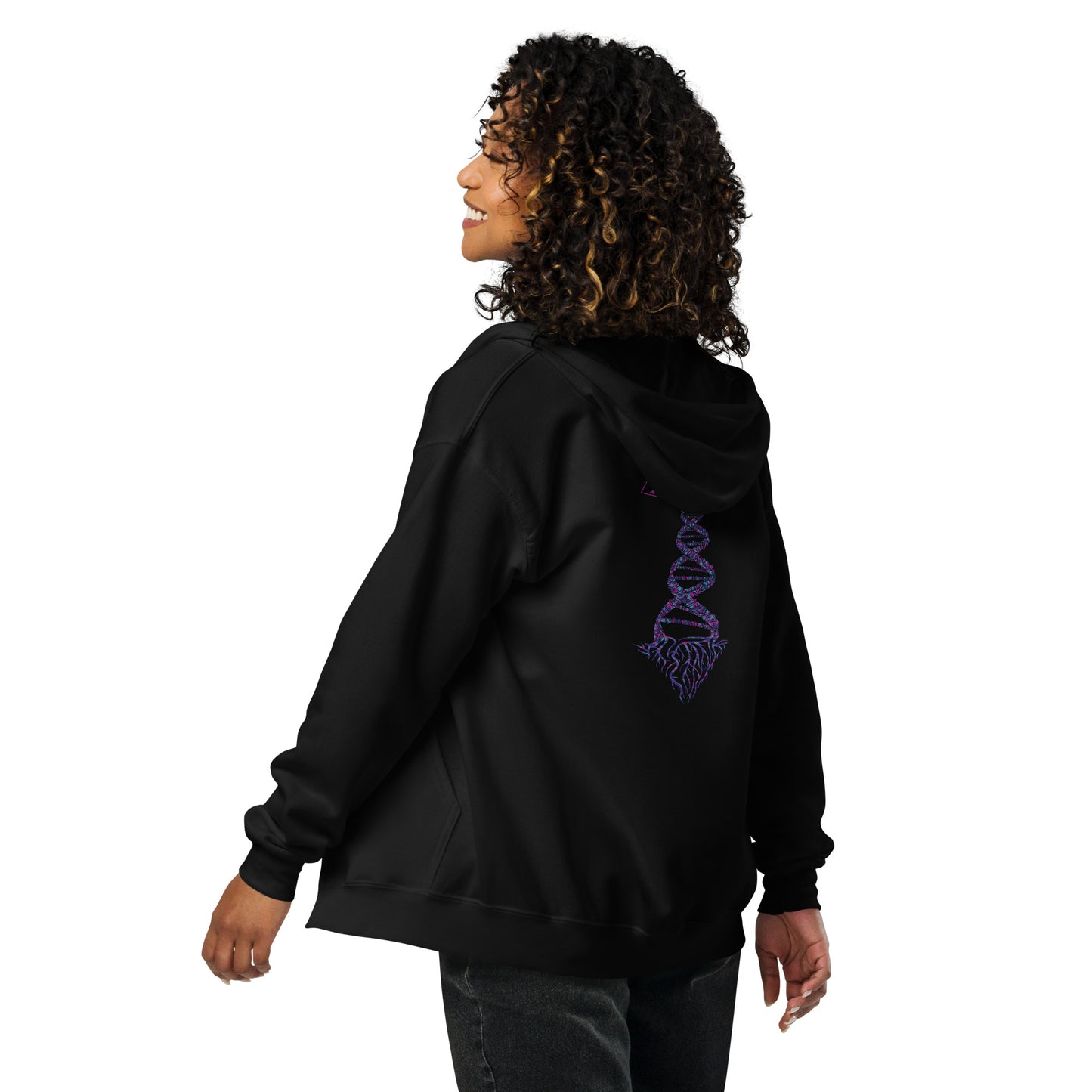 Unisex heavy blend zip hoodie " DNA Tree Vortex" Magic Edition