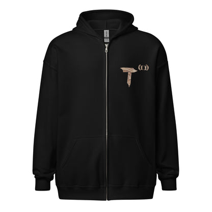 Unisex heavy blend zip hoodie "HuckleBee" Leader of the B Squad