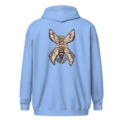 Unisex heavy blend zip hoodie "HuckleBee" Leader of the B Squad