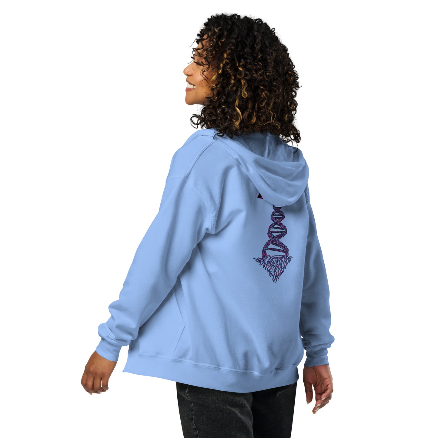 Unisex heavy blend zip hoodie " DNA Tree Vortex" Magic Edition