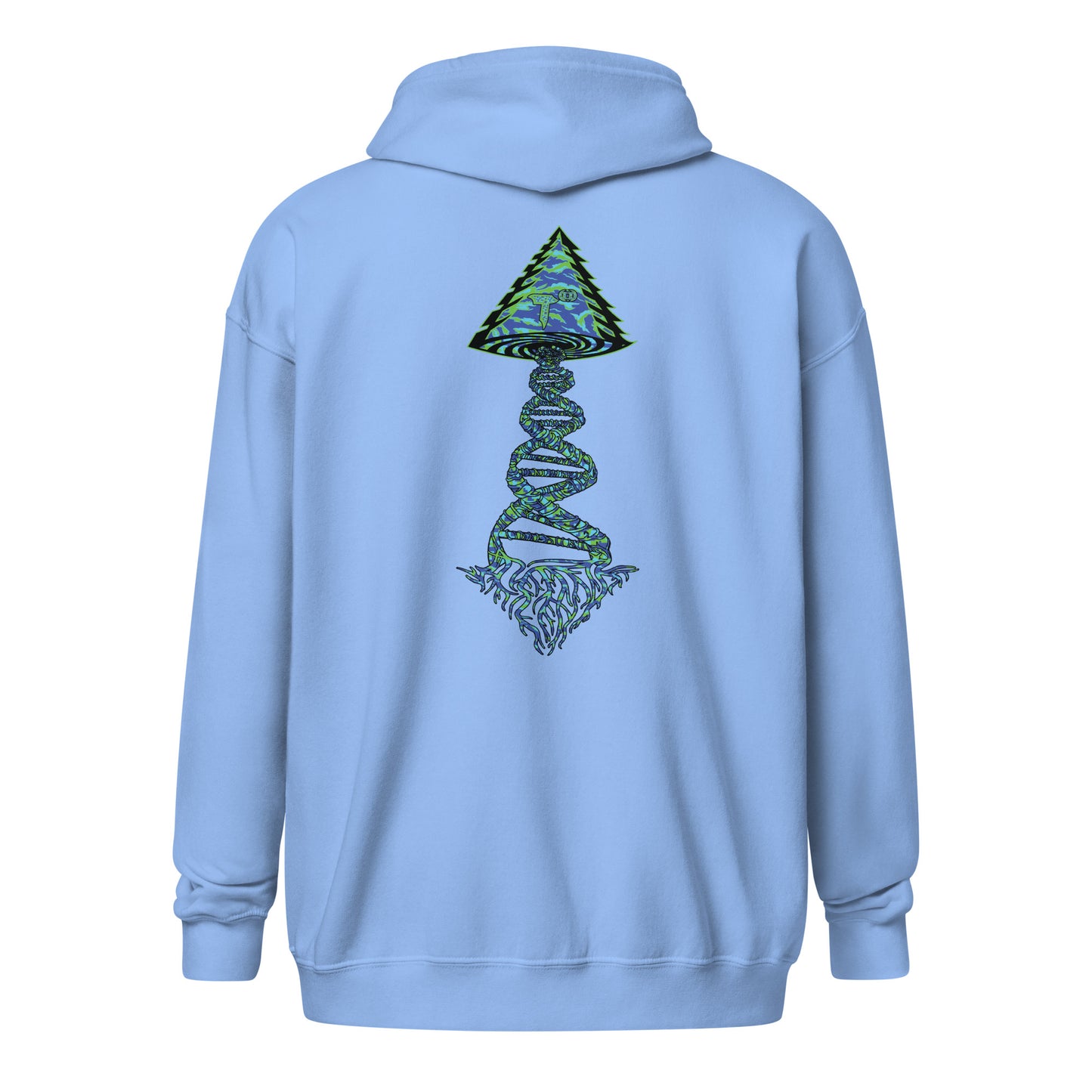 Unisex heavy blend zip hoodie "DNA Tree Vortex" Wildin' Edition