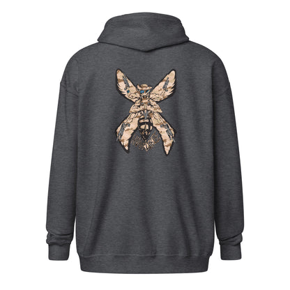 Unisex heavy blend zip hoodie "HuckleBee" Leader of the B Squad