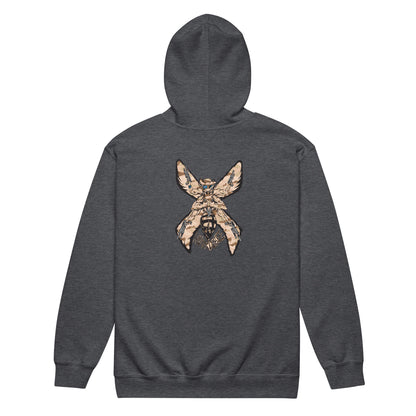 Unisex heavy blend zip hoodie "HuckleBee" Leader of the B Squad