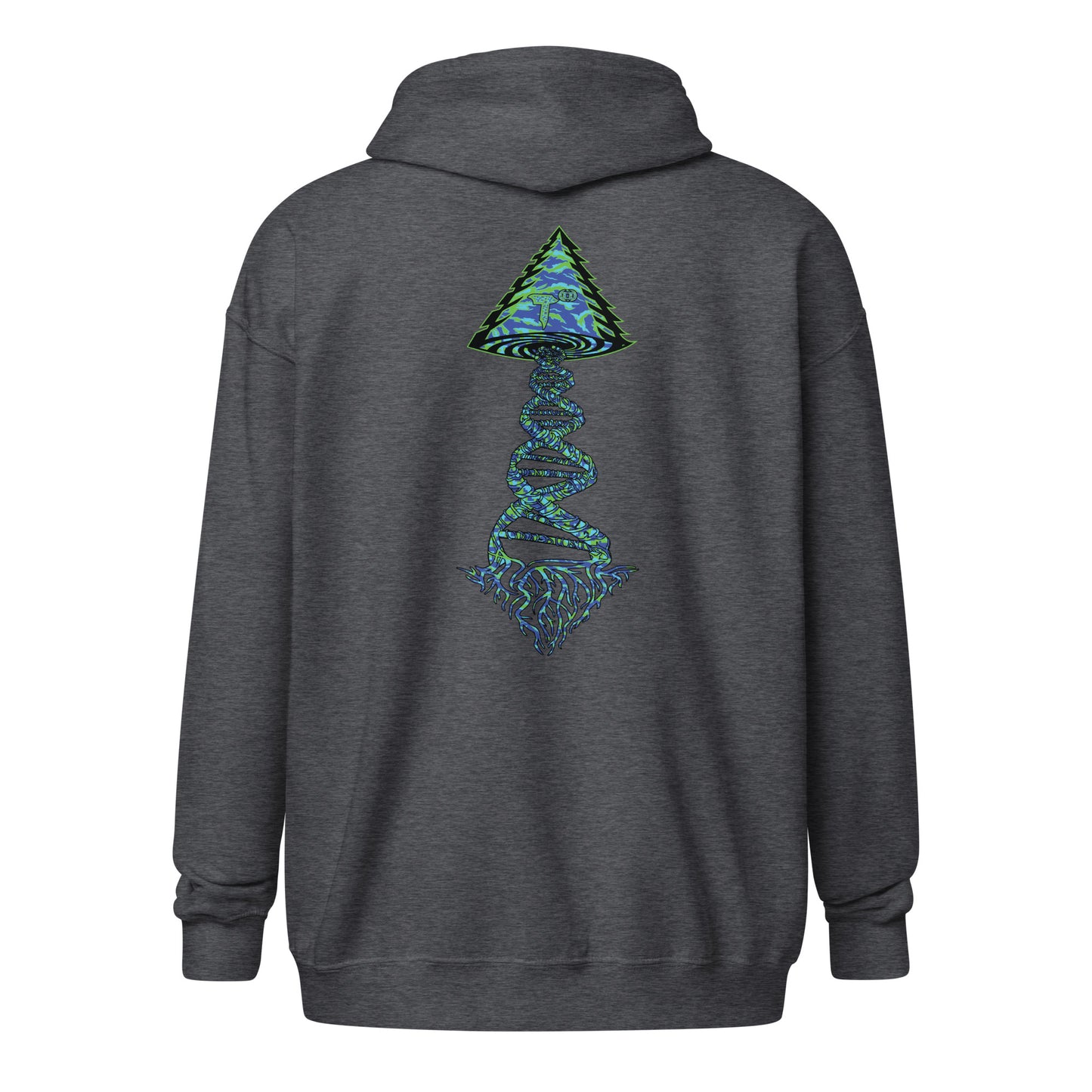 Unisex heavy blend zip hoodie "DNA Tree Vortex" Wildin' Edition