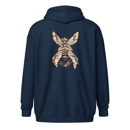 Unisex heavy blend zip hoodie "HuckleBee" Leader of the B Squad