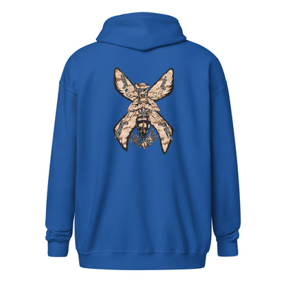 Unisex heavy blend zip hoodie "HuckleBee" Leader of the B Squad