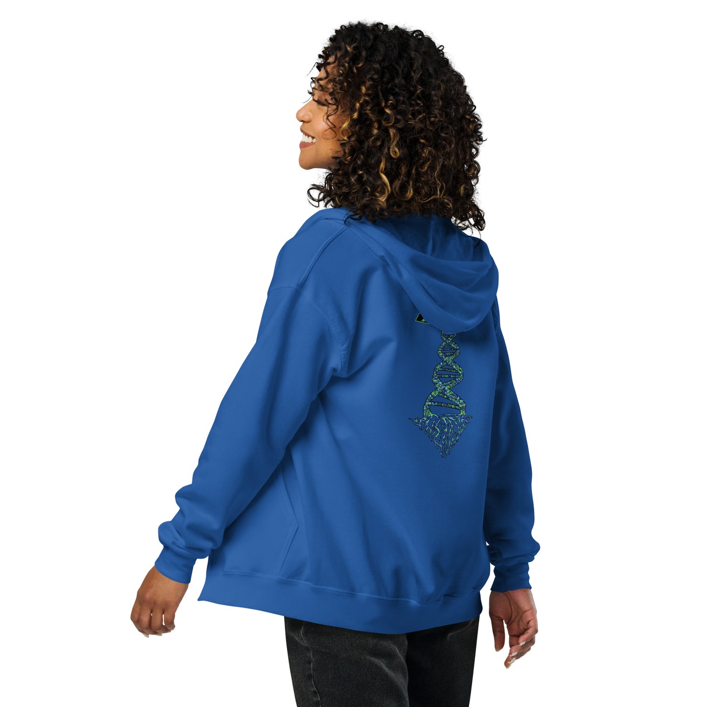 Unisex heavy blend zip hoodie "DNA Tree Vortex" Wildin' Edition