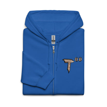 Unisex heavy blend zip hoodie "Silent Bee Deadly" Desert Rat Edition