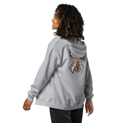 Unisex heavy blend zip hoodie "HuckleBee" Leader of the B Squad