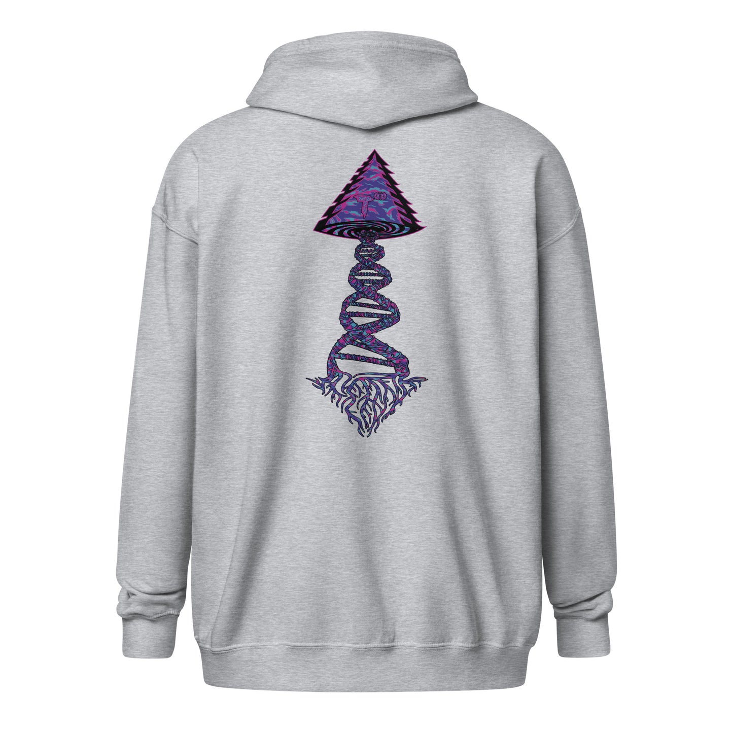 Unisex heavy blend zip hoodie " DNA Tree Vortex" Magic Edition