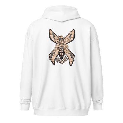 Unisex heavy blend zip hoodie "HuckleBee" Leader of the B Squad