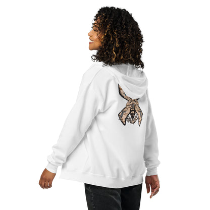 Unisex heavy blend zip hoodie "HuckleBee" Leader of the B Squad