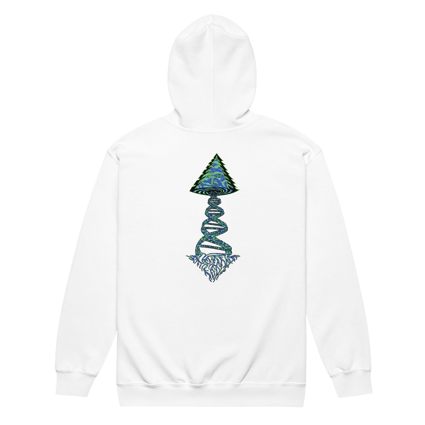 Unisex heavy blend zip hoodie "DNA Tree Vortex" Wildin' Edition