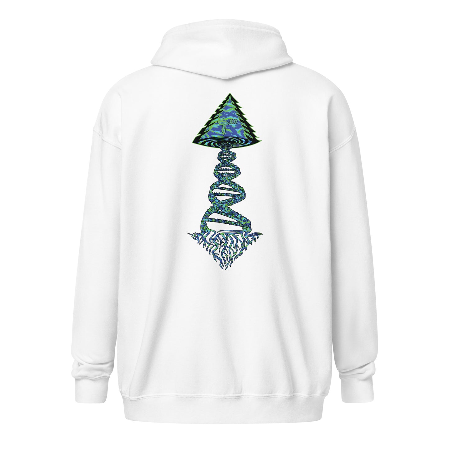 Unisex heavy blend zip hoodie "DNA Tree Vortex" Wildin' Edition