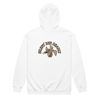 Unisex heavy blend zip hoodie "Silent Bee Deadly" Desert Rat Edition