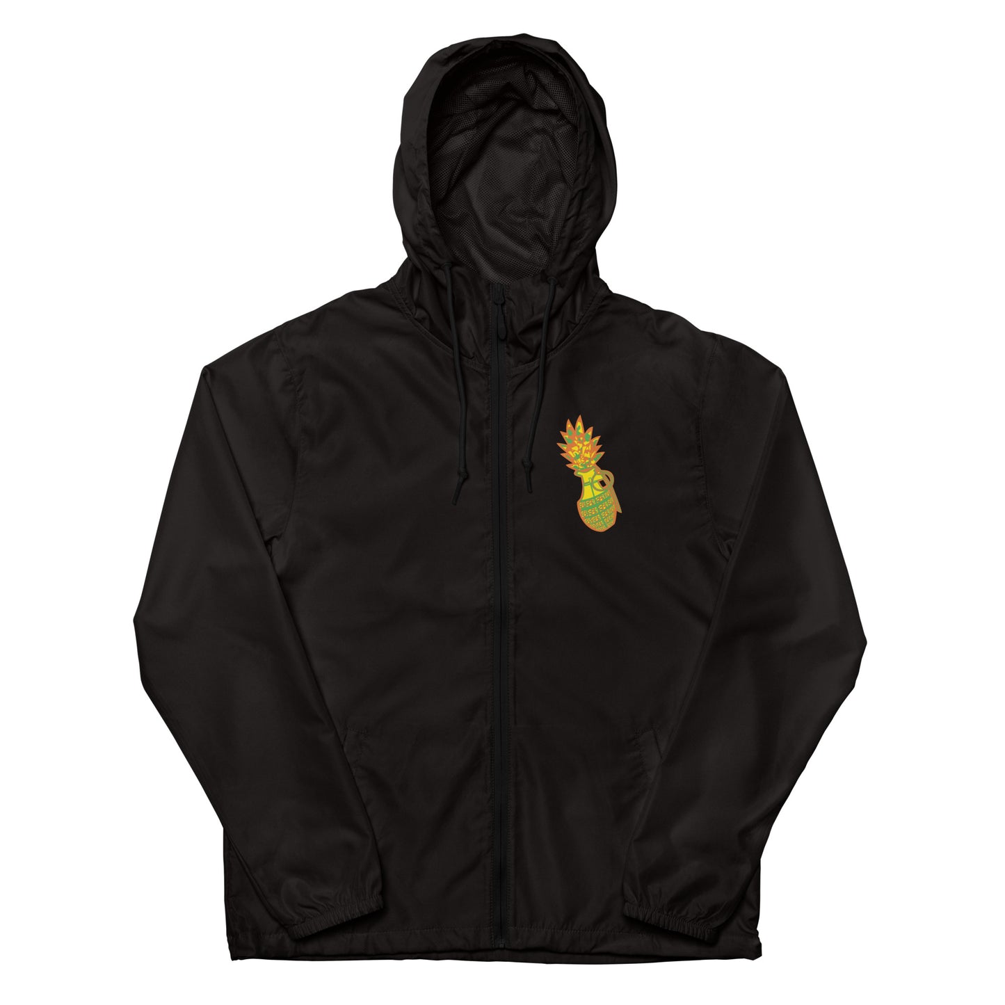 Unisex lightweight zip up windbreaker "The Real Pineapple Xpress" Tang Edition