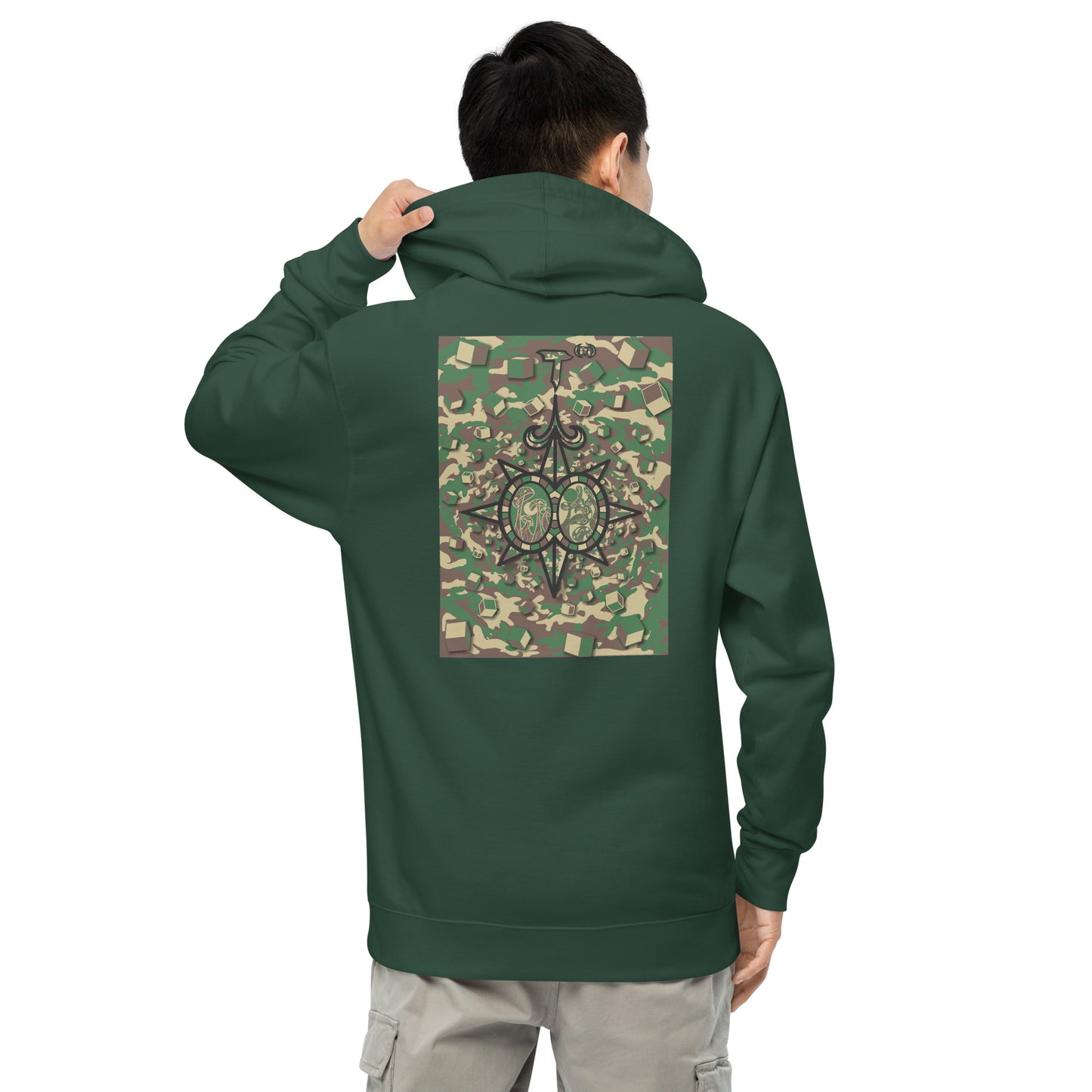 Unisex midweight hoodie "Shroom Verse Infinity Compass" Can't See Me Edition