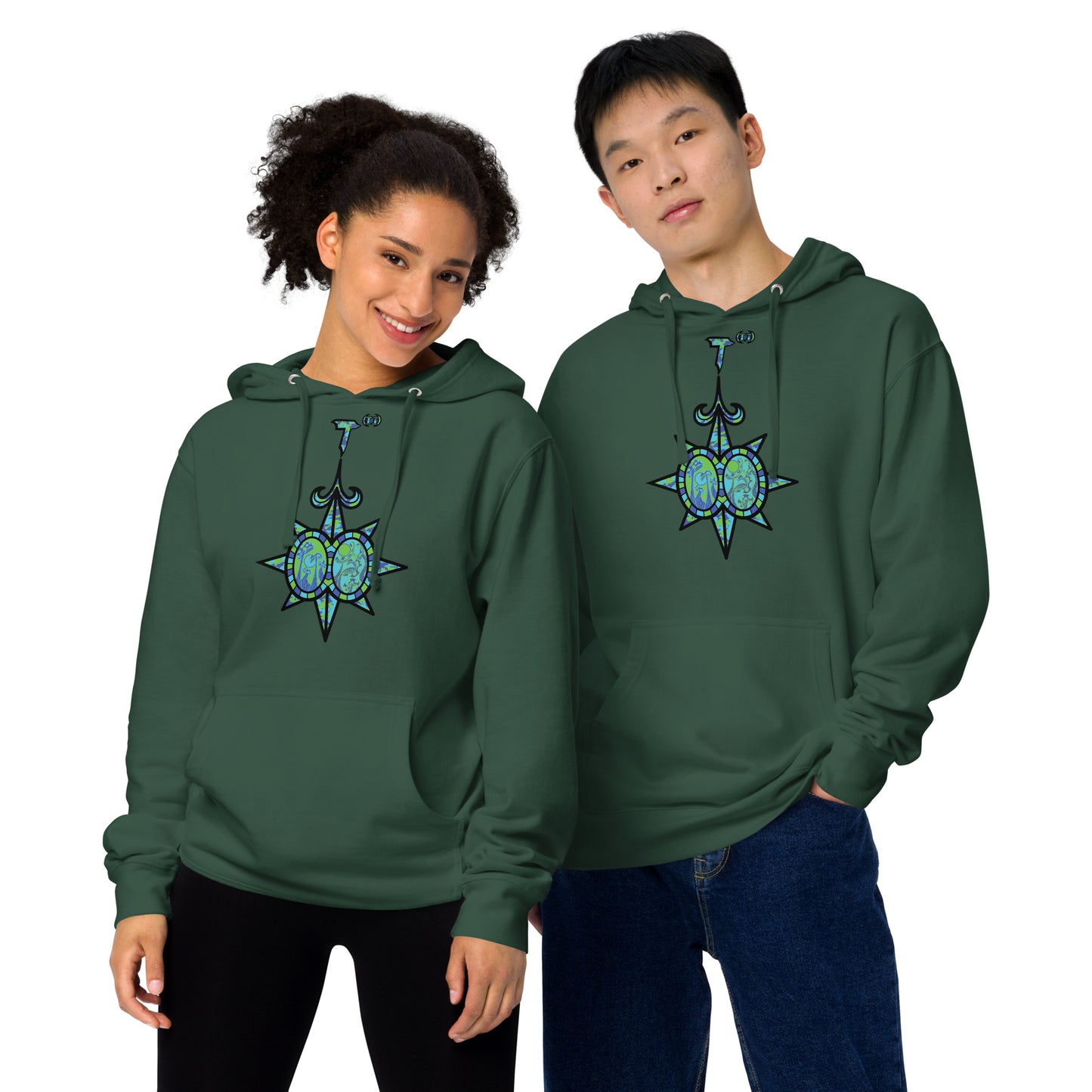 Unisex midweight hoodie "Shroom Verse Infinity Compass" Wild'n Edition