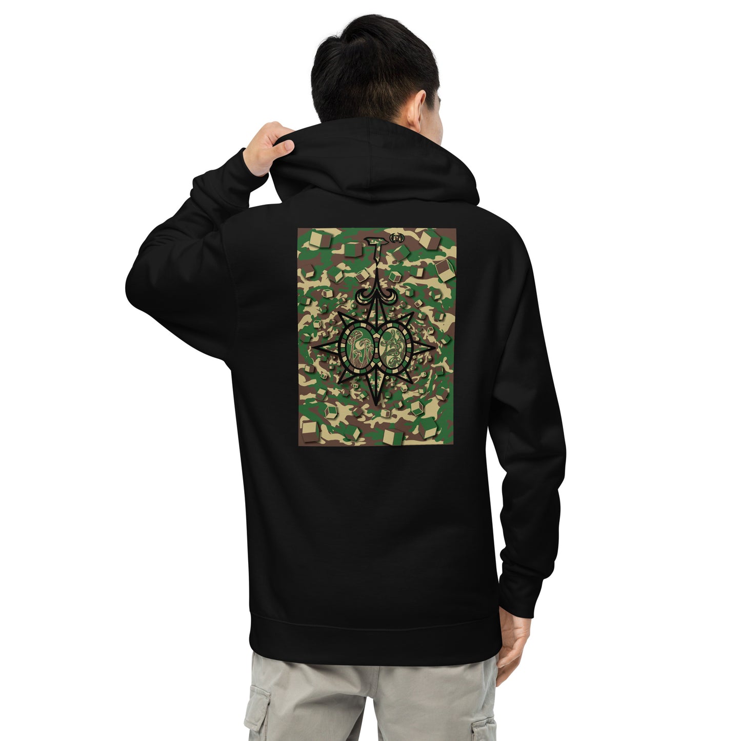 Unisex midweight hoodie "Shroom Verse Infinity Compass" Can't See Me Edition