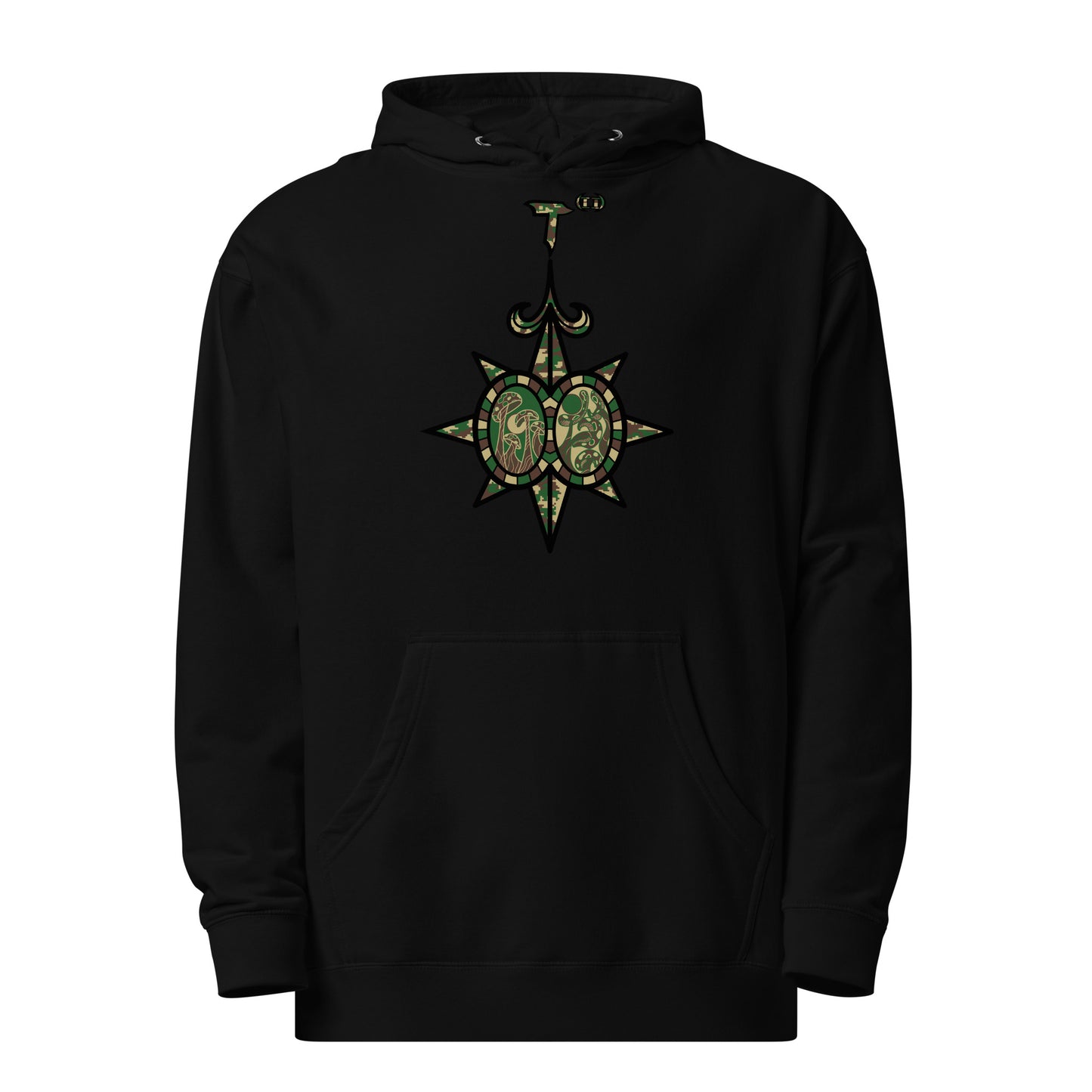 Unisex midweight hoodie "Shroom Verse Infinity Compass" Can't See Me Edition