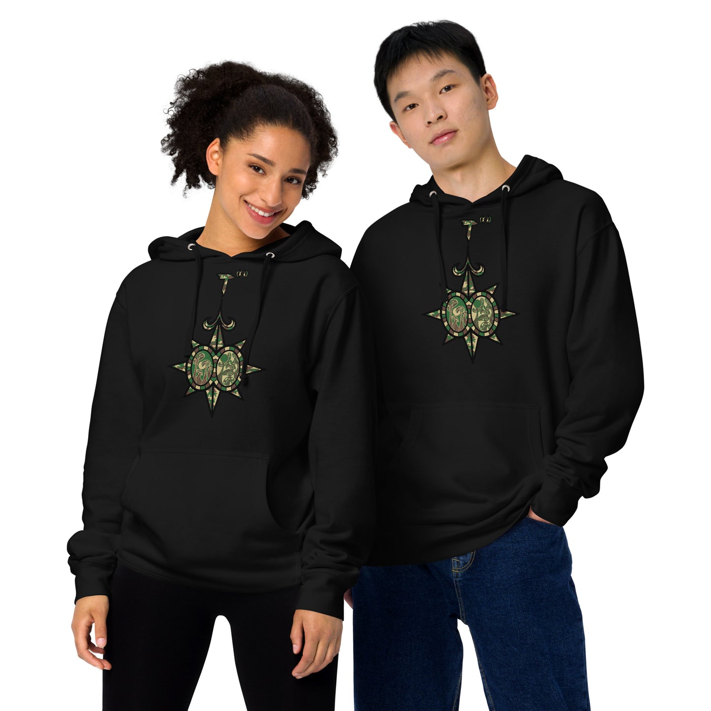 Unisex midweight hoodie "Shroom Verse Infinity Compass" Can't See Me Edition