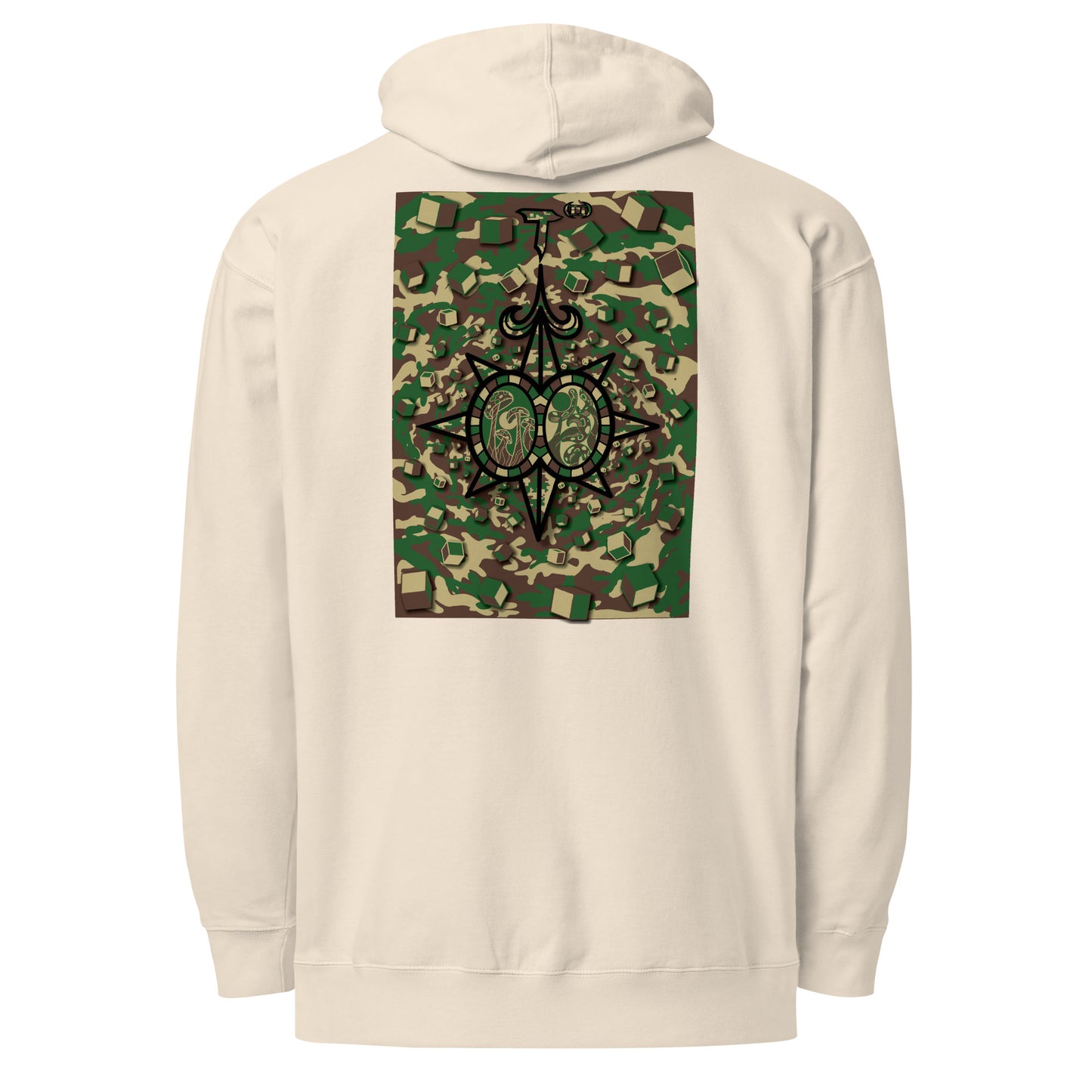 Unisex midweight hoodie "Shroom Verse Infinity Compass" Can't See Me Edition