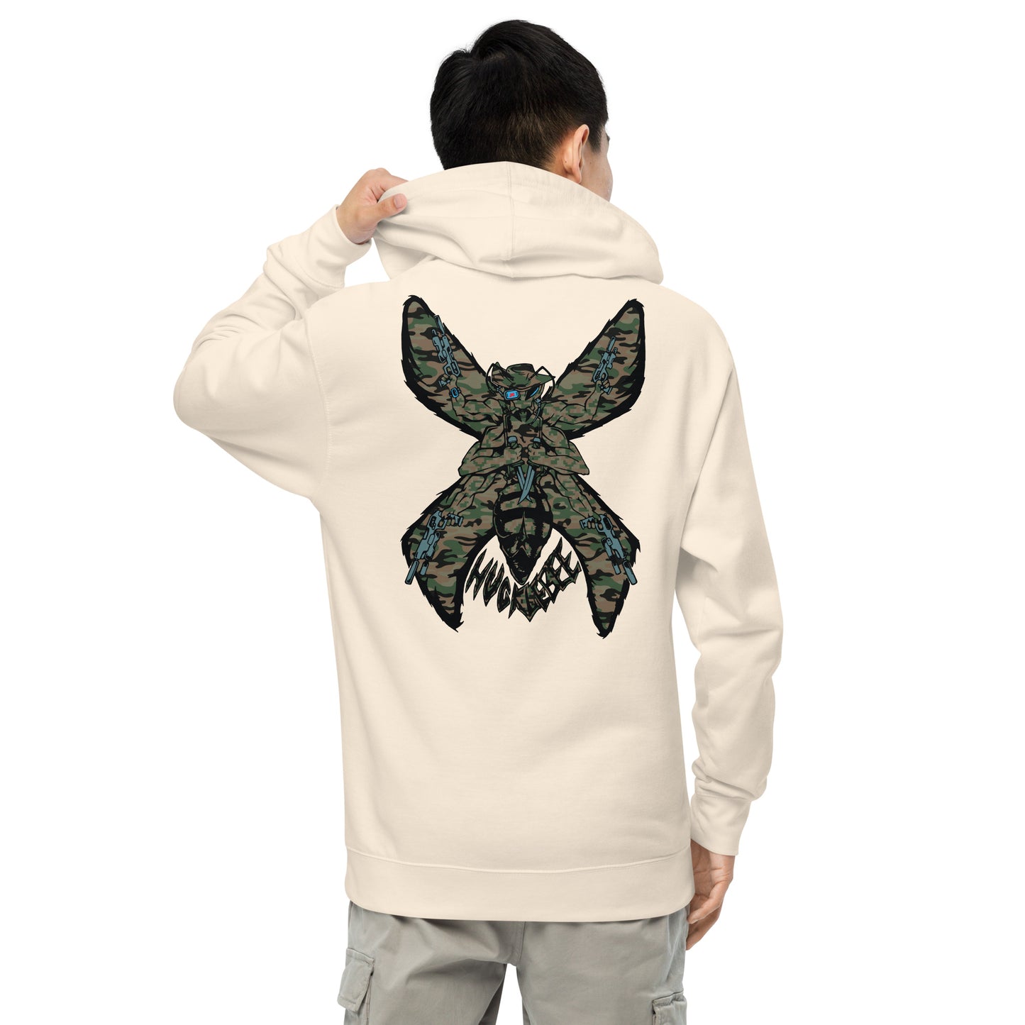 Unisex midweight hoodie "HuckleBEE" Marine Edition