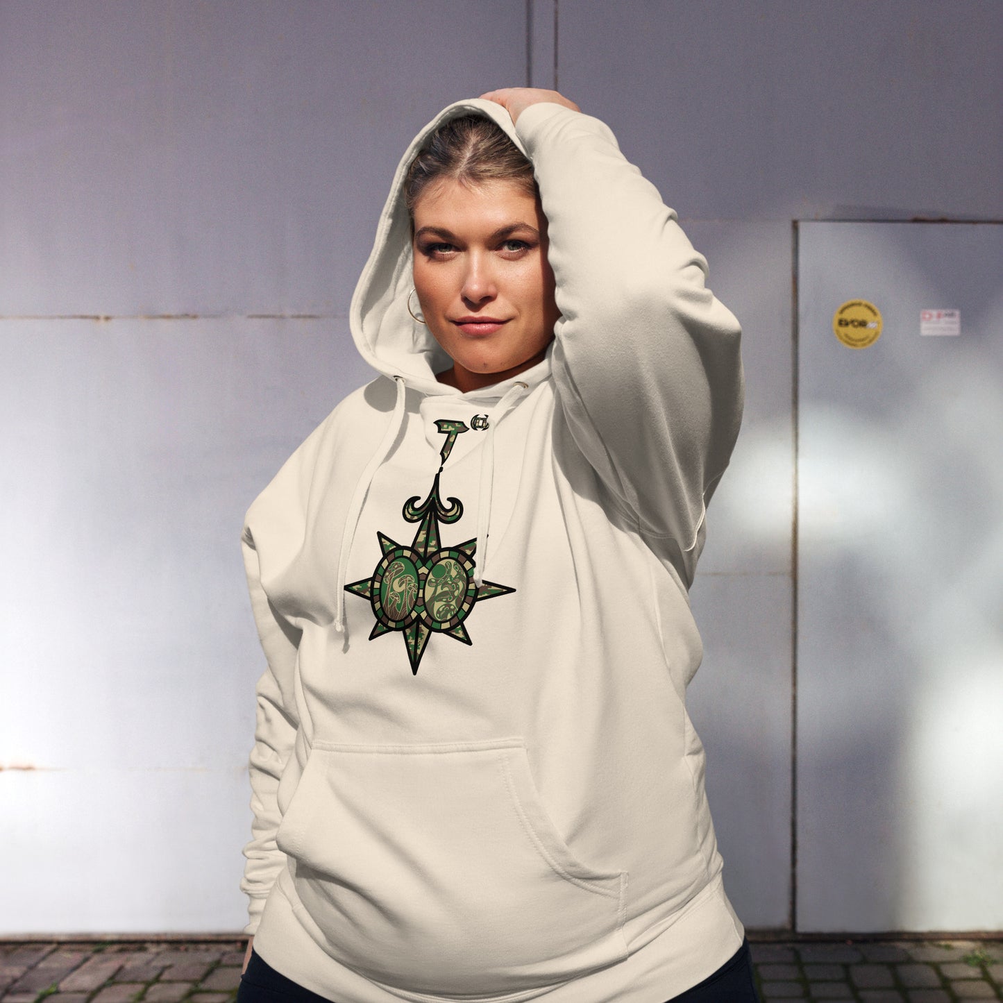 Unisex midweight hoodie "Shroom Verse Infinity Compass" Can't See Me Edition