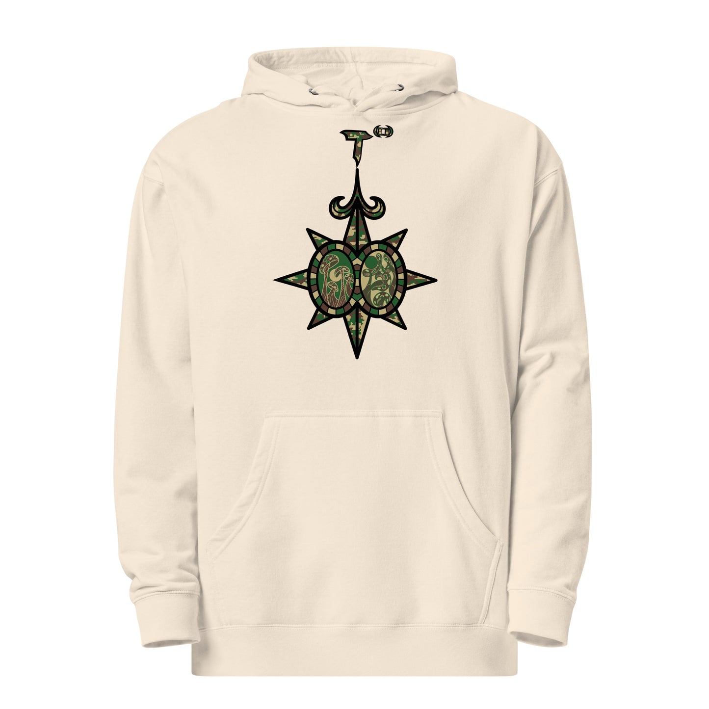 Unisex midweight hoodie "Shroom Verse Infinity Compass" Can't See Me Edition