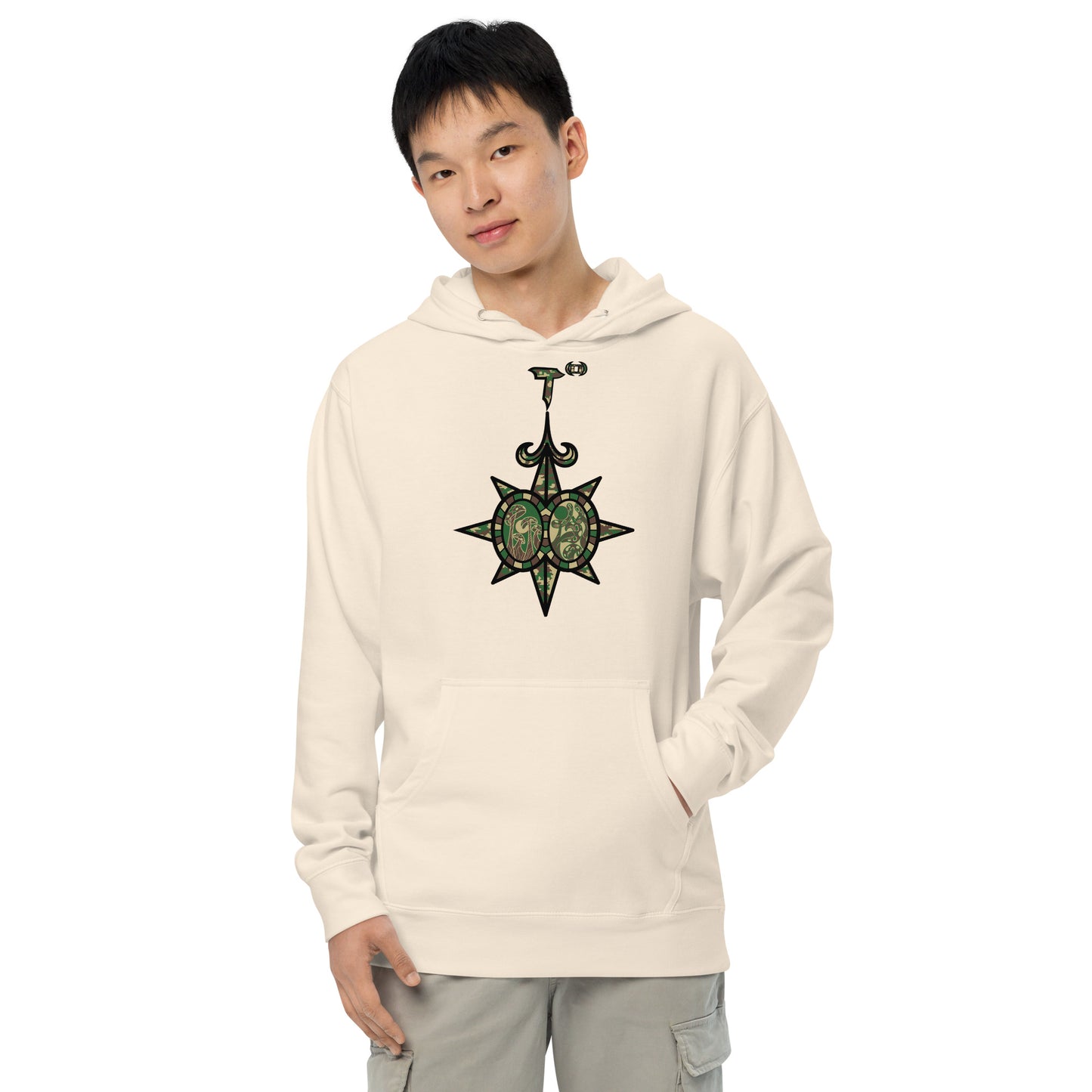 Unisex midweight hoodie "Shroom Verse Infinity Compass" Can't See Me Edition