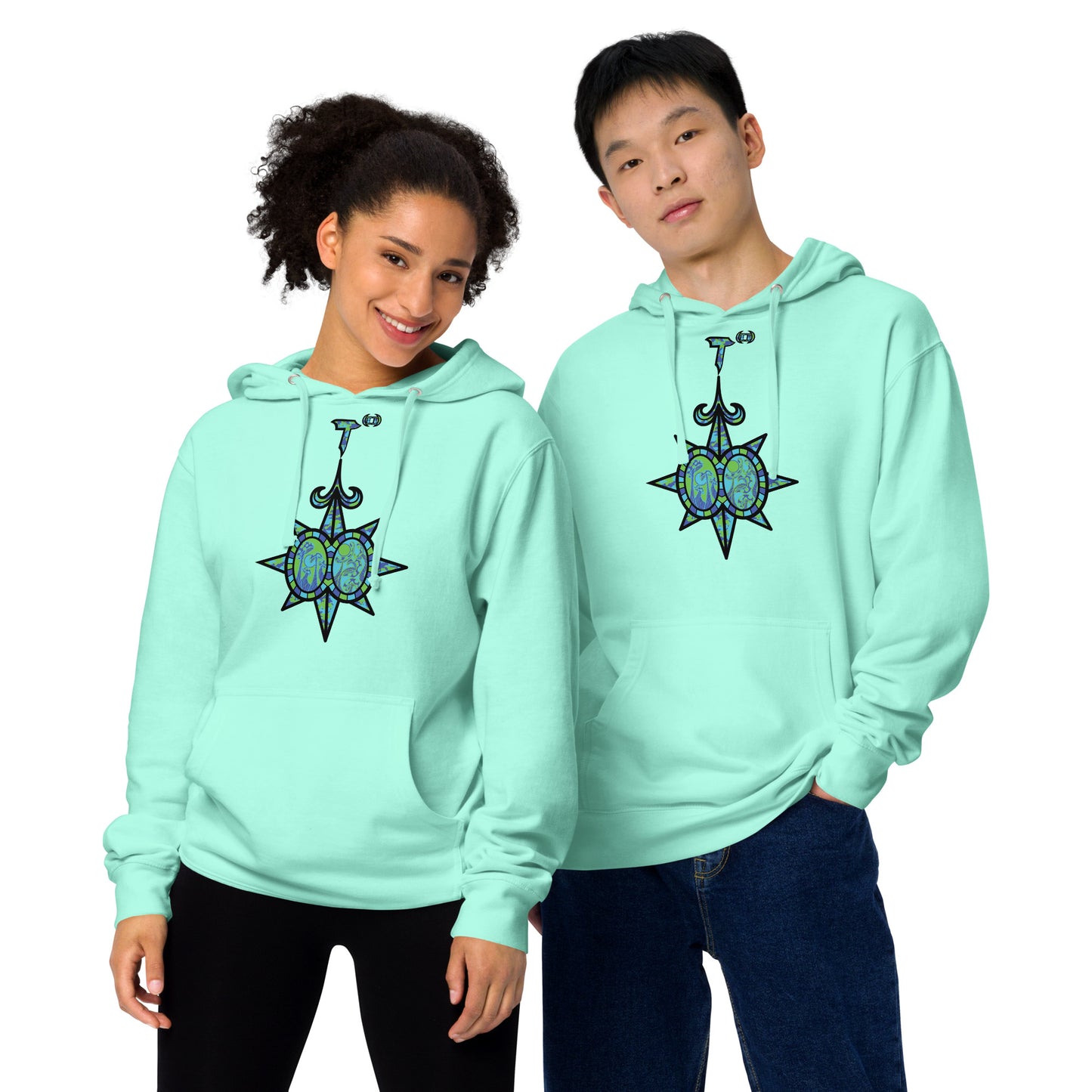 Unisex midweight hoodie "Shroom Verse Infinity Compass" Wild'n Edition