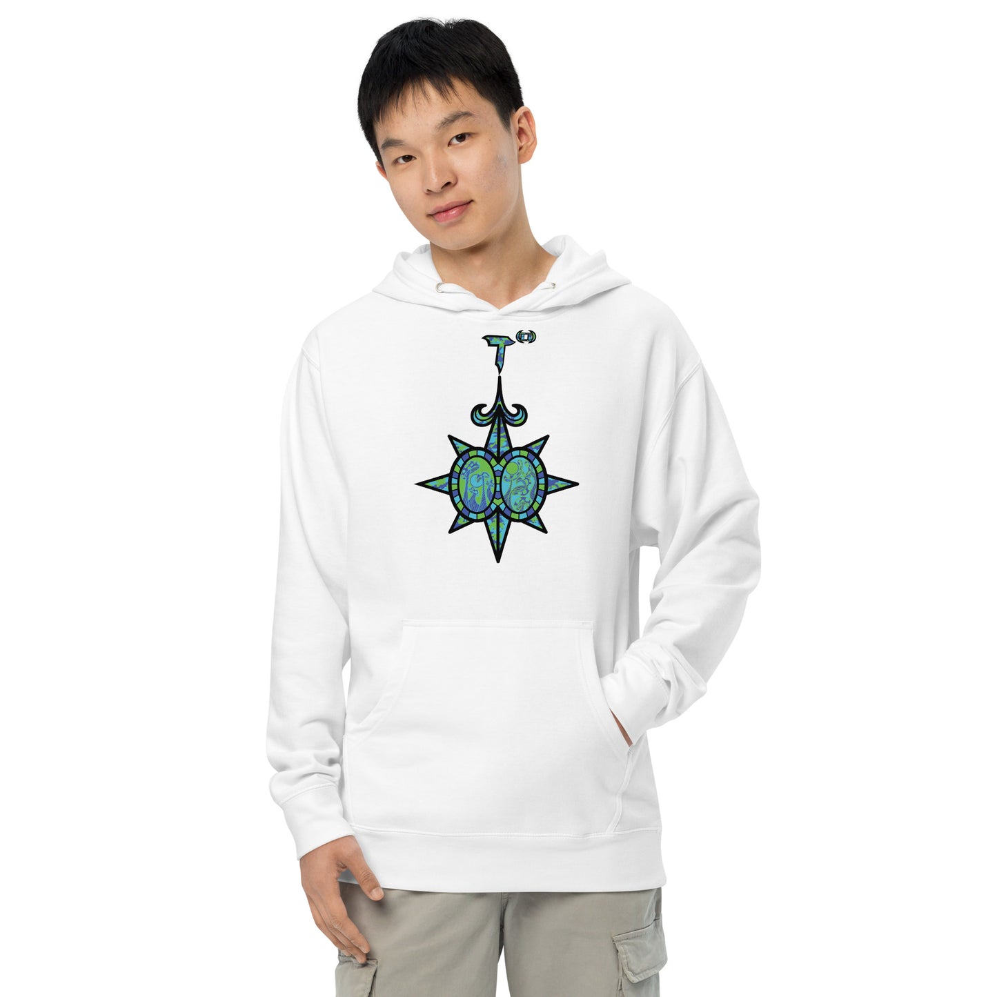 Unisex midweight hoodie "Shroom Verse Infinity Compass" Wild'n Edition