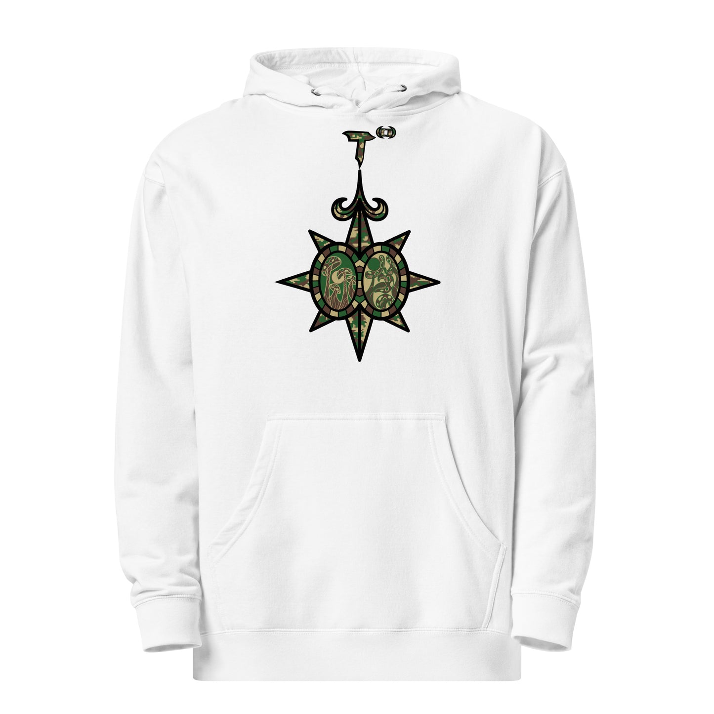 Unisex midweight hoodie "Shroom Verse Infinity Compass" Can't See Me Edition