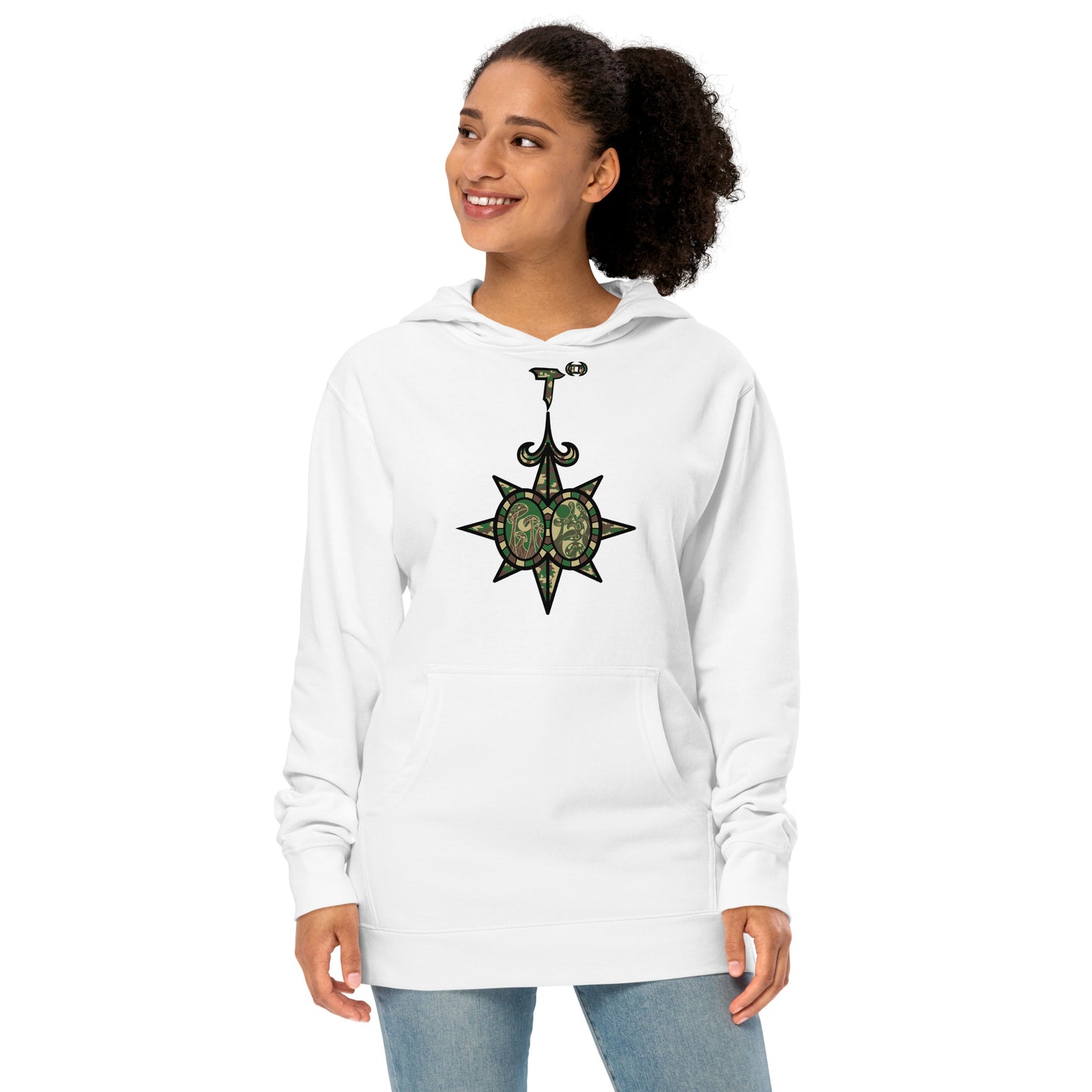 Unisex midweight hoodie "Shroom Verse Infinity Compass" Can't See Me Edition