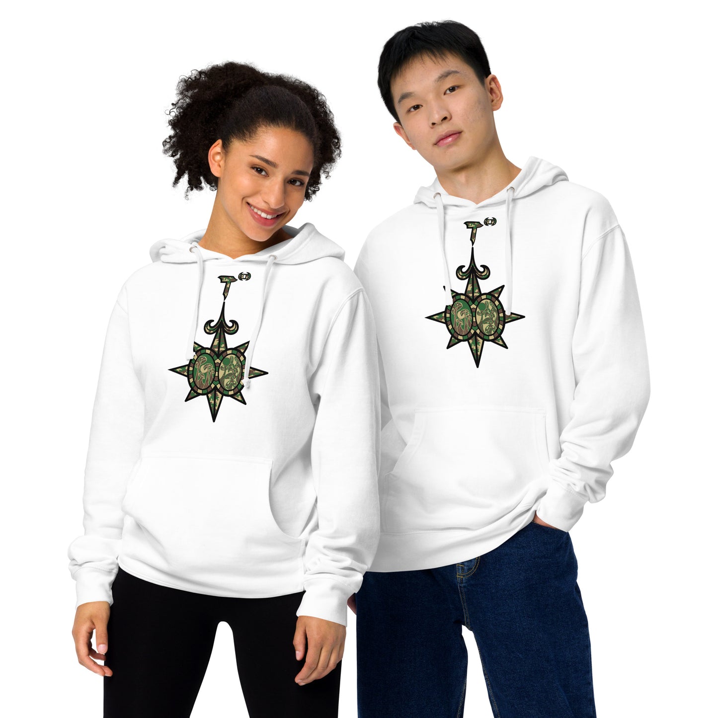 Unisex midweight hoodie "Shroom Verse Infinity Compass" Can't See Me Edition