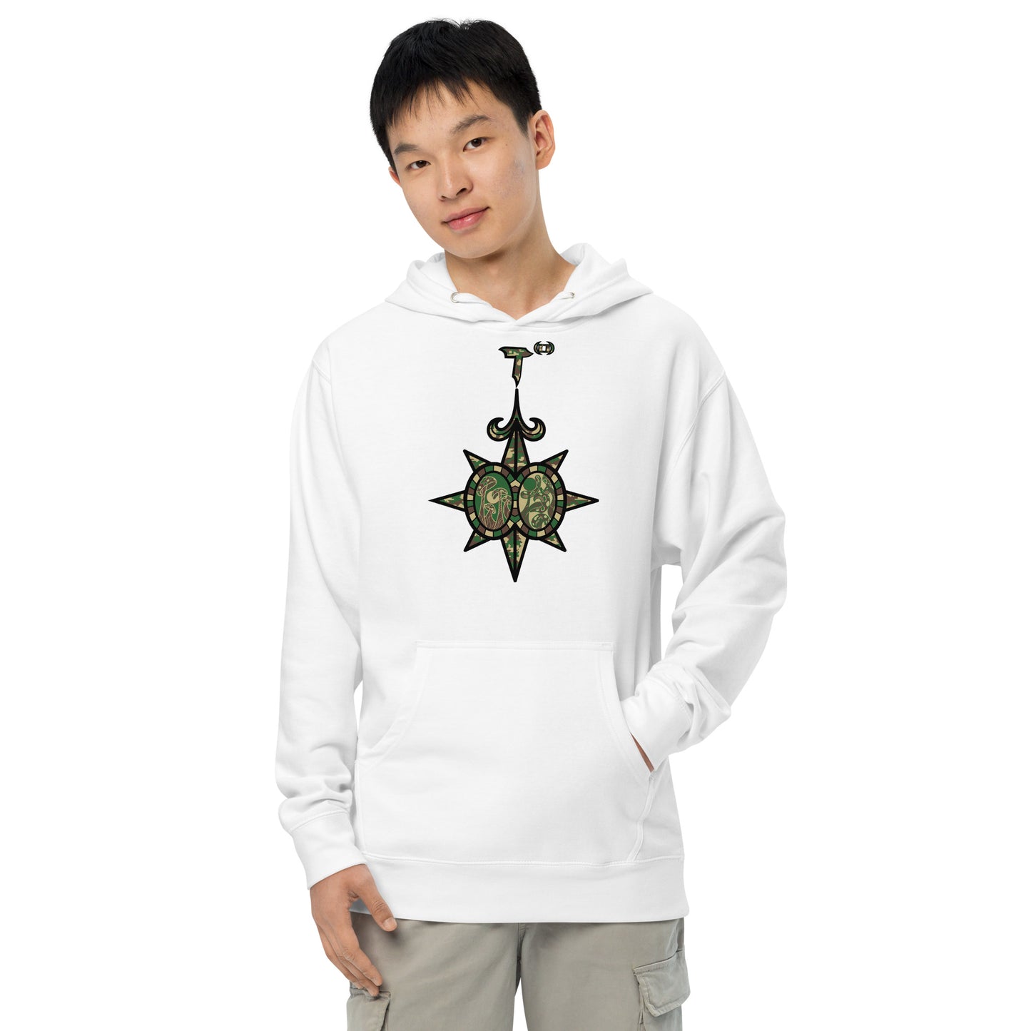 Unisex midweight hoodie "Shroom Verse Infinity Compass" Can't See Me Edition