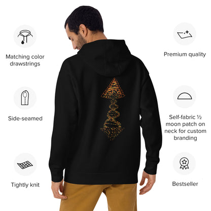 Unisex Hoodie "DNA Tree Vortex" Tiger Style Edition