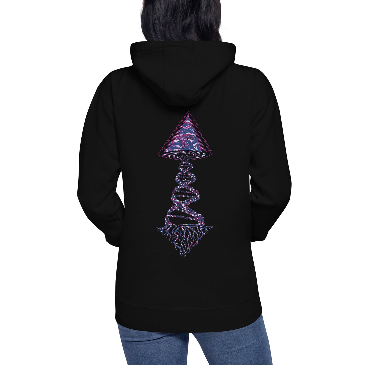 Unisex Hoodie "DNA Tree Vortex" Blurple Edition