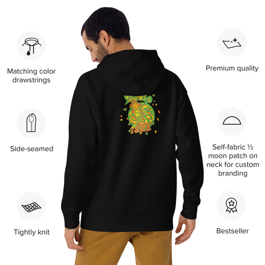 Unisex Hoodie "Digi the Pineapple Grenade Vortex" Pineapple Express Edition