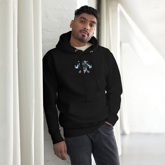 Unisex Hoodie "King of the Vortex" Street Blue Edition