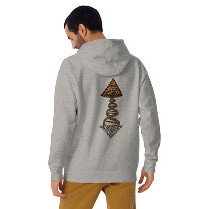 Unisex Hoodie "DNA Tree Vortex" Tiger Style Edition