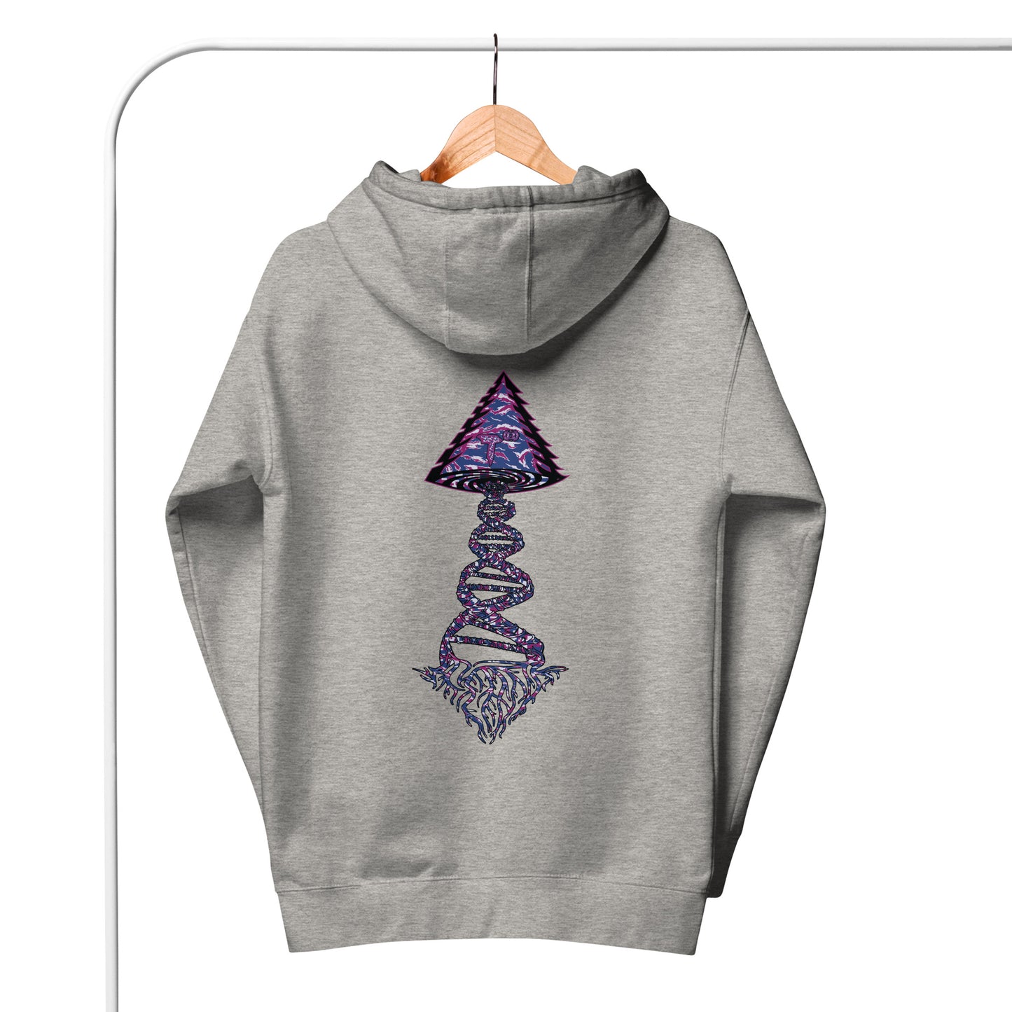 Unisex Hoodie "DNA Tree Vortex" Blurple Edition