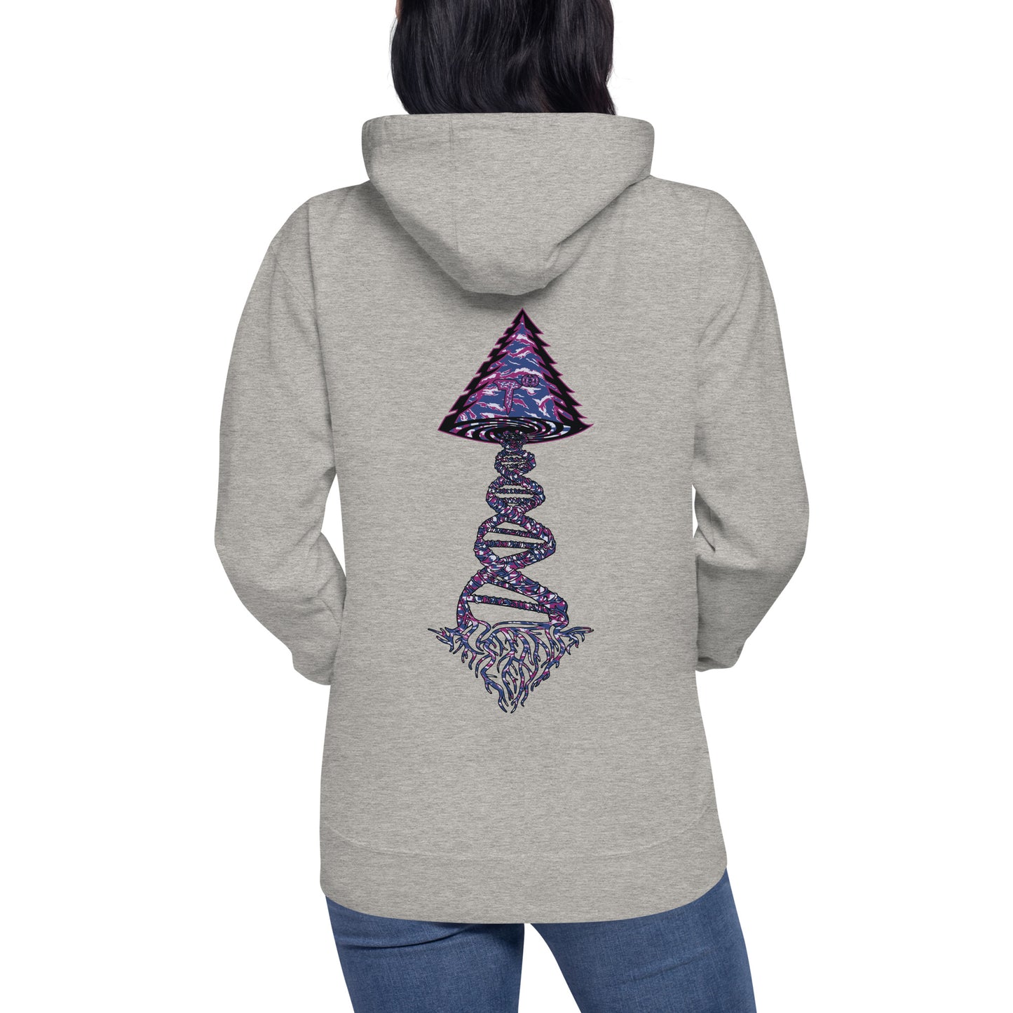 Unisex Hoodie "DNA Tree Vortex" Blurple Edition