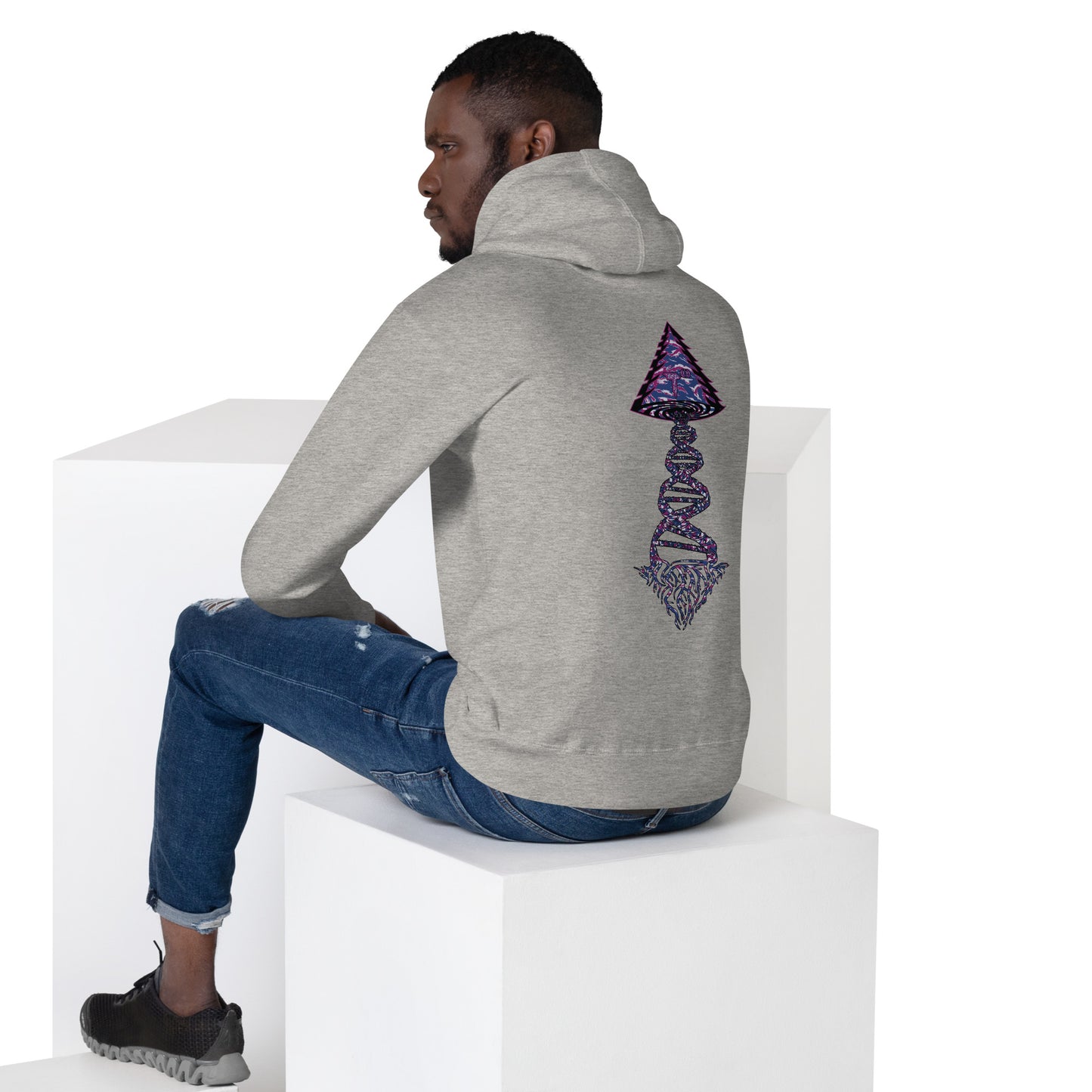 Unisex Hoodie "DNA Tree Vortex" Blurple Edition