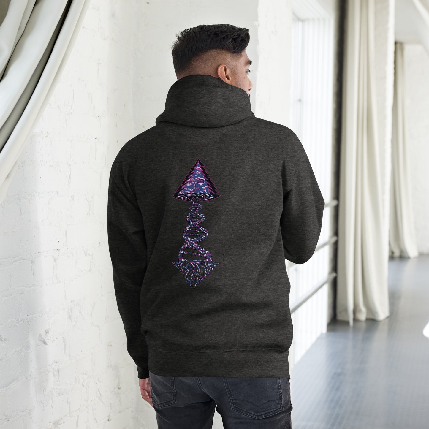 Unisex Hoodie "DNA Tree Vortex" Blurple Edition