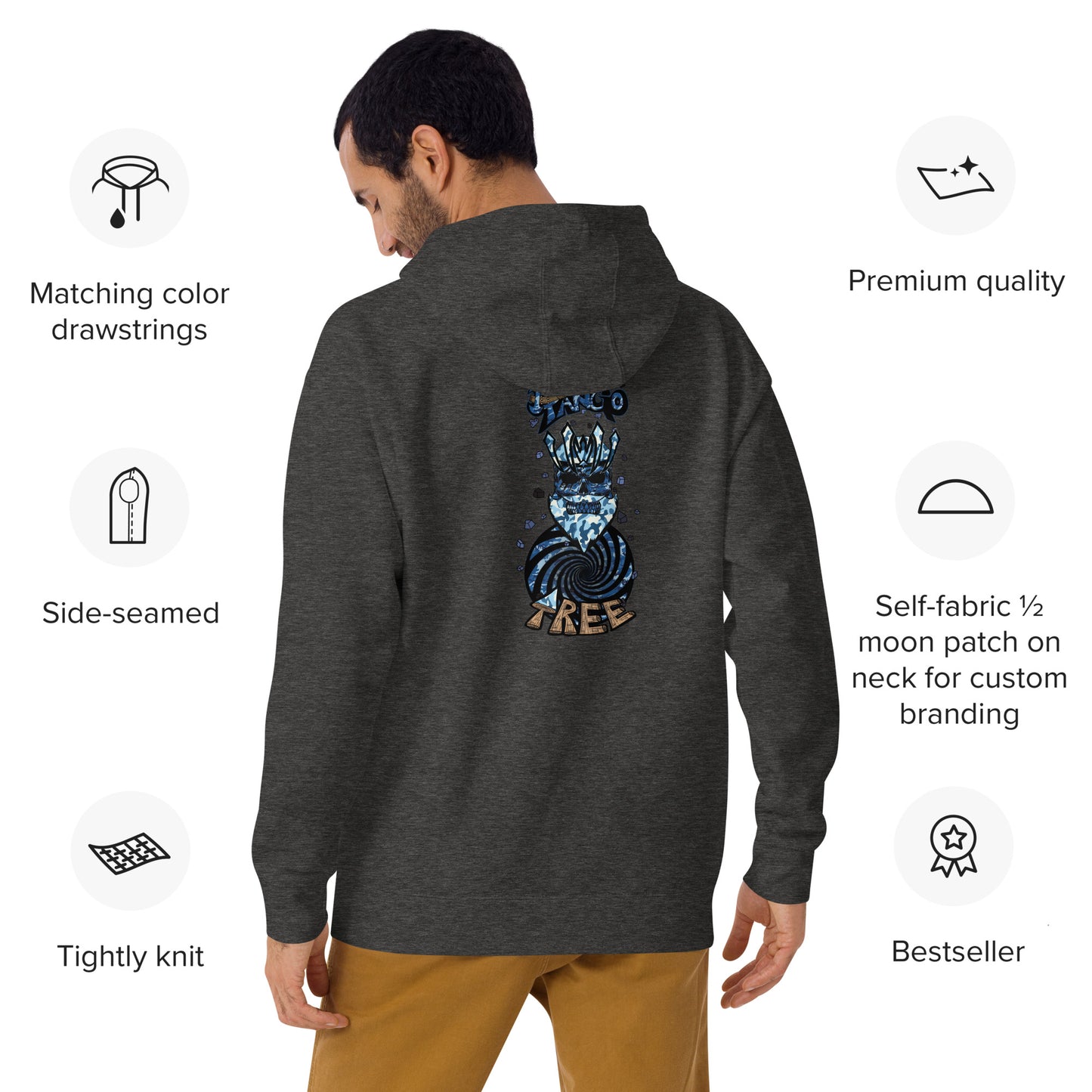 Unisex Hoodie "King of the Vortex" Street Blue Edition