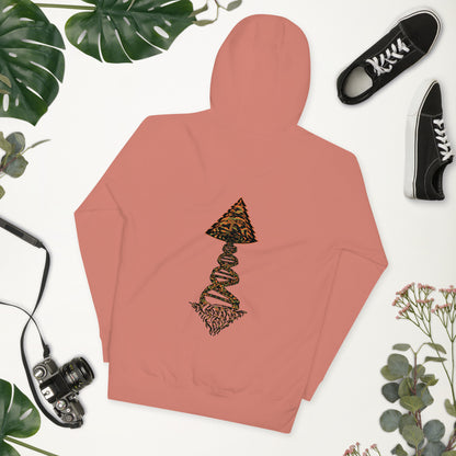 Unisex Hoodie "DNA Tree Vortex" Tiger Style Edition