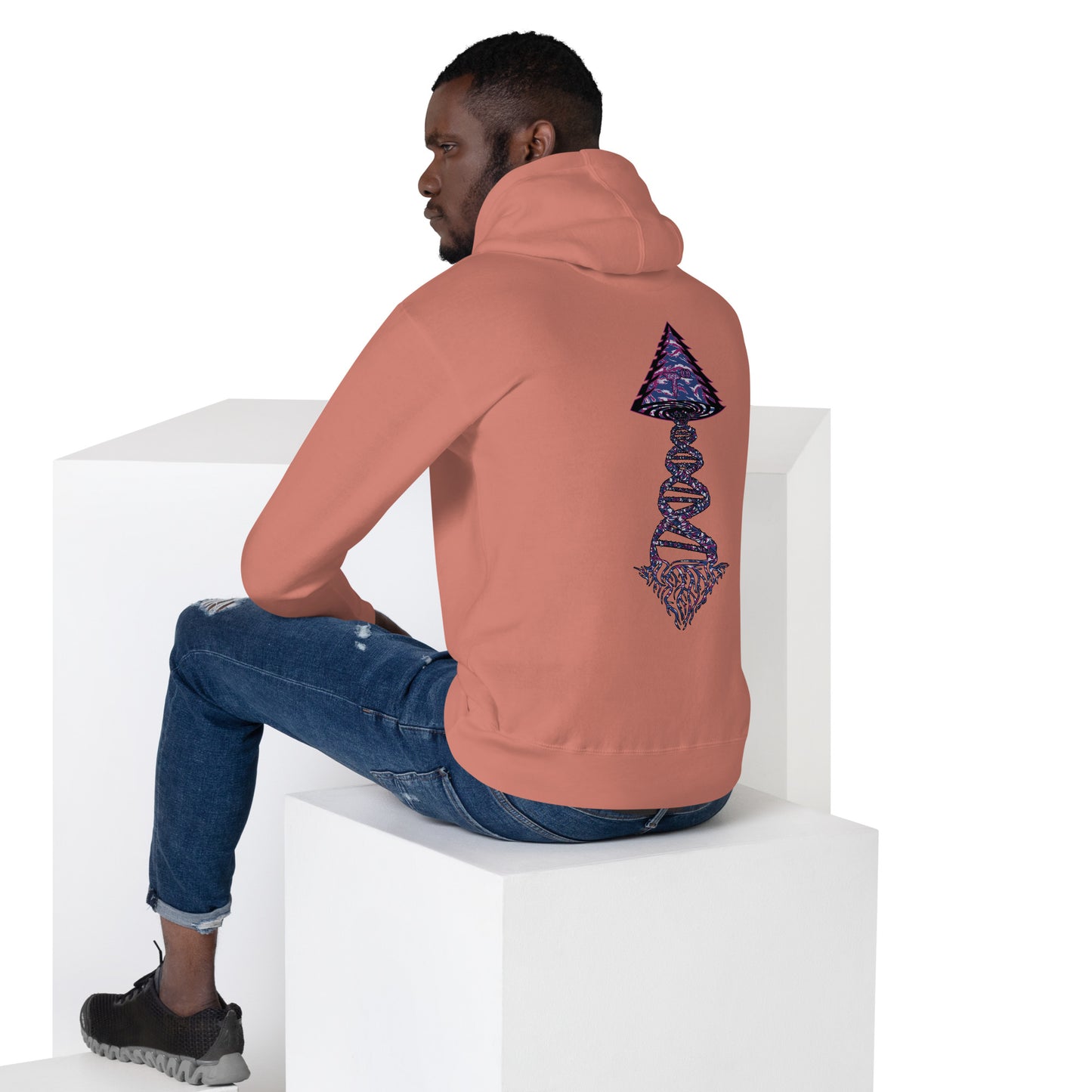 Unisex Hoodie "DNA Tree Vortex" Blurple Edition