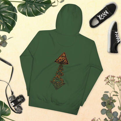 Unisex Hoodie "DNA Tree Vortex" Tiger Style Edition